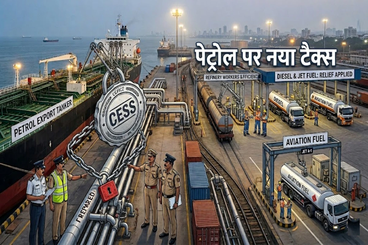 सरकार का नया कदम: पेट्रोल एक्सपोर्ट पर सख्त टैक्स, डीजल और जेट फ्यूल पर बड़ी राहत
