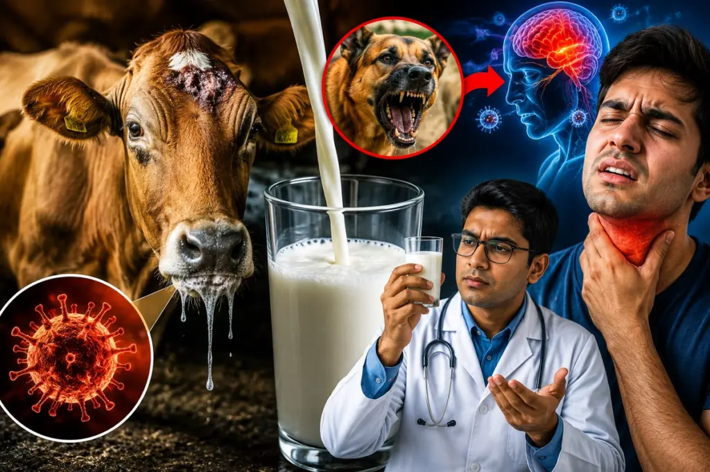 Rabies Scare in Rae Bareli Dozens Rush to Hospital After Drinking Milk of Infected Cow