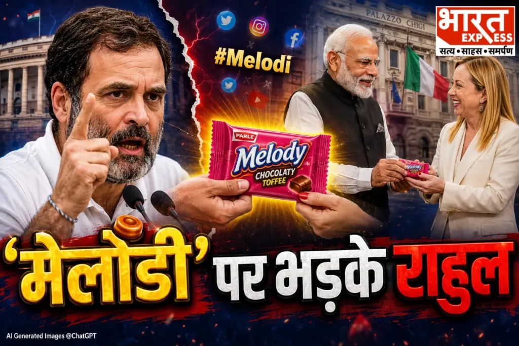 Rahul Gandhi reaction to Modi Meloni Melodi video