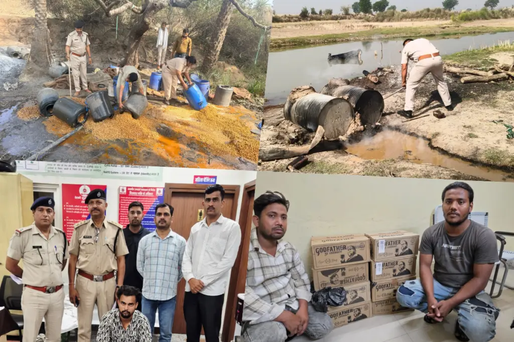 Rajasthan illegal liquor raid