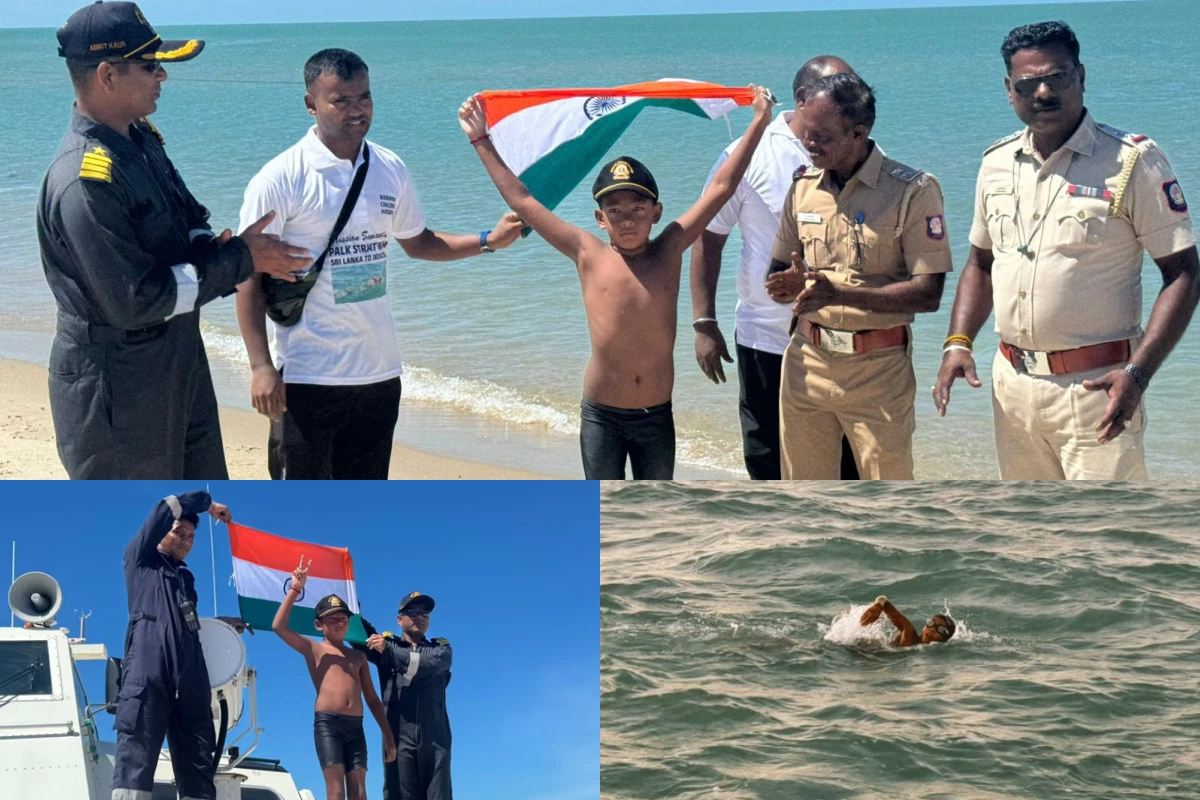 रांची के इशांक ने 7 साल की उम्र में पार किया पाक स्ट्रेट, बना सबसे कम उम्र का तैराक, सीएम ने दी बधाई