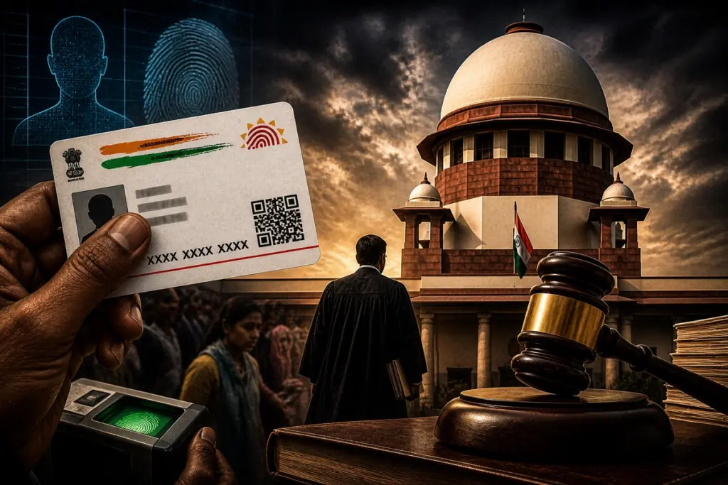 SC on Aadhaar Card Process Court asks petitioner to approach Centre for stricter rules