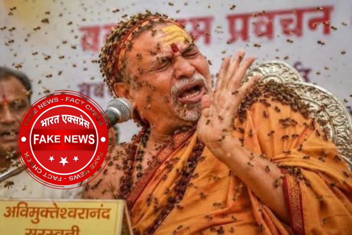 वाराणसी प्रवचन में अचानक हमला… वायरल तस्वीर ने बढ़ाया रहस्य, क्या है असली सच?