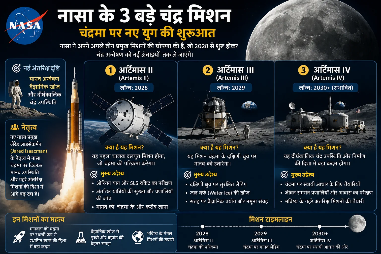 Space Exploration NASA Moon Mission