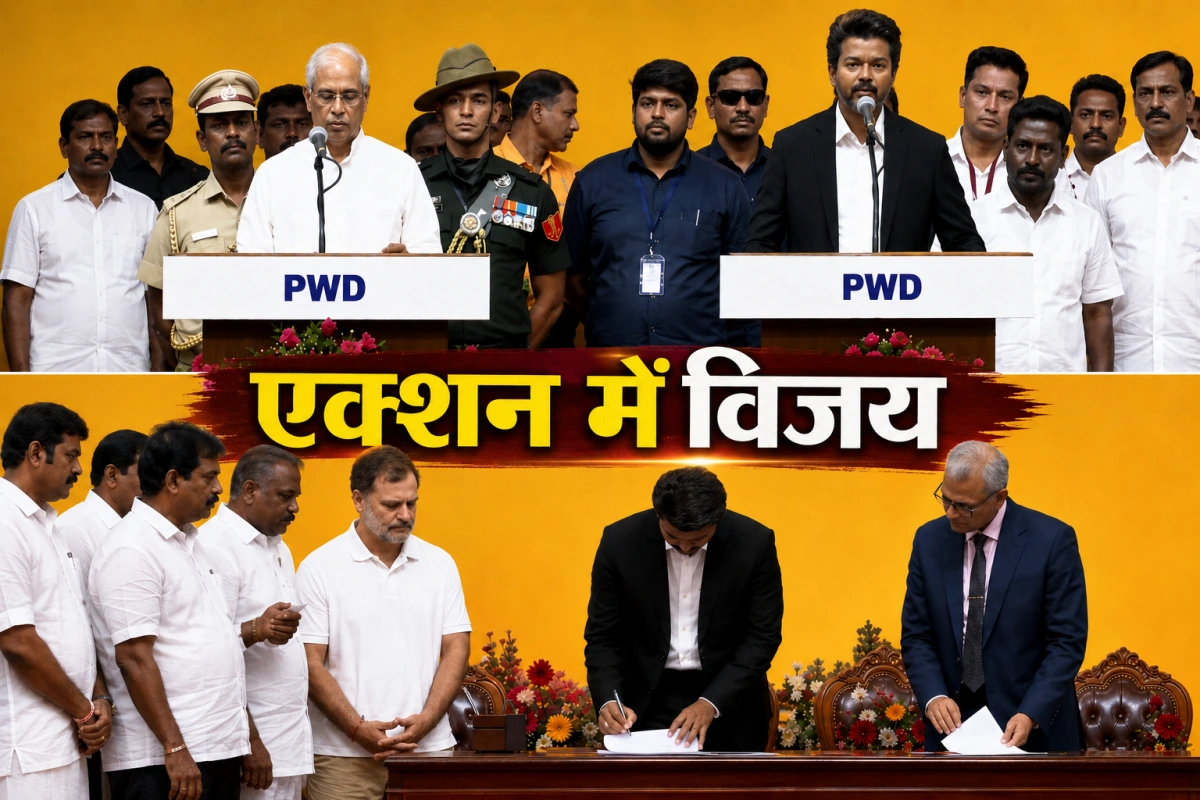 शपथ लेने के बाद एक्शन में सीएम विजय, पहली ही फाइलों पर बड़े फैसले