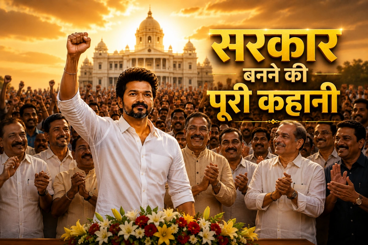 चार बार लोकभवन की दौड़, पांच दलों का समर्थन और छठे दिन विजय की सरकार बनने की कहानी…