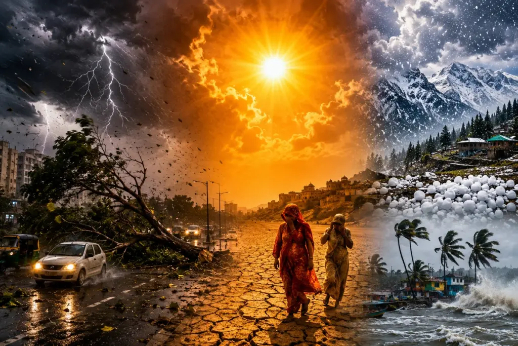 Weather Double Attack Dust Storm Alert in Delhi-NCR, 48 Degrees Heat in Rajasthan