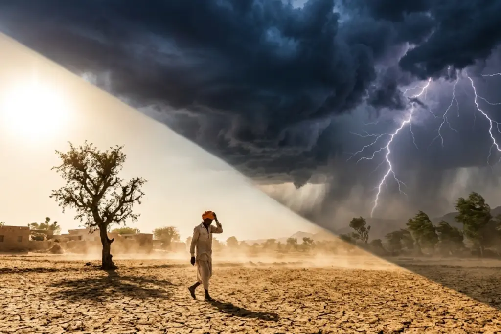 Weather Update Nautapa U-Turn Brings Rain, Hailstorm, and Heatwave Relief Across India