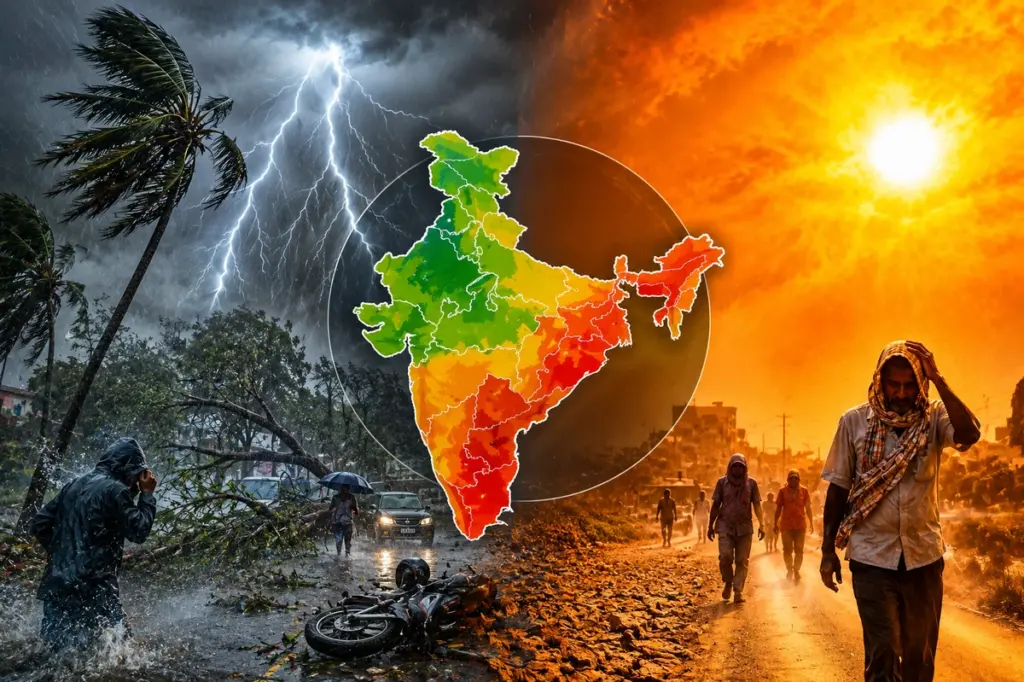 Weather Update Storms kill 6 in Bihar-Jharkhand while Rajasthan boils at 43°C