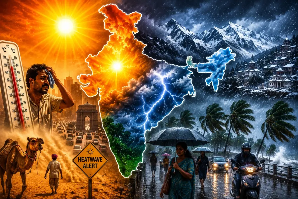 Weather Update Today 8 May 2026 Heatwave in Delhi, Rain Alert in Kerala and UP-Bihar