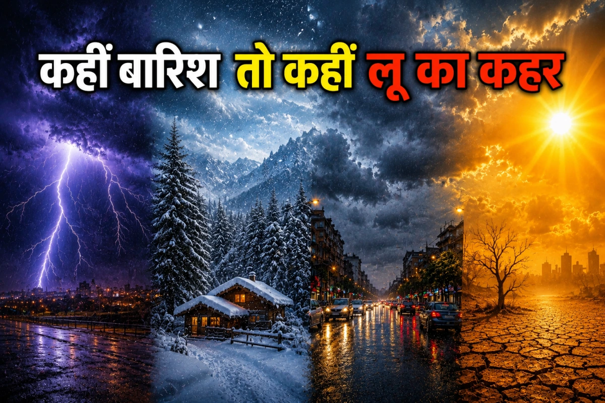 9 से 14 मई तक आसमान की रहस्यमयी चाल… कहीं गरज-चमक, कहीं बर्फबारी तो कहीं लू का कहर, जानें आपके यहां क्या है मौसम का हाल?