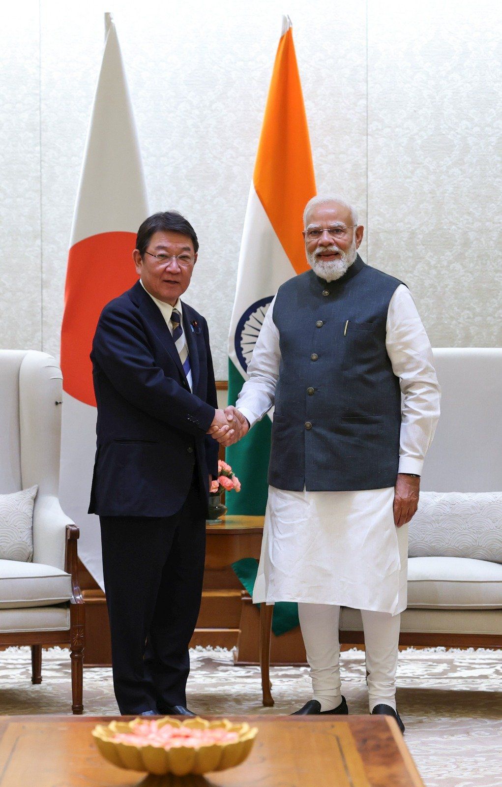 Toshimitsu Motegi meet PM Modi