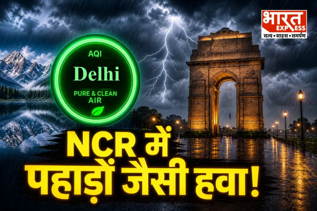 delhi-ncr-weather-update-rain-thunderstorm-aqi-improves-noida-ghaziabad-aaj-ka-mausam