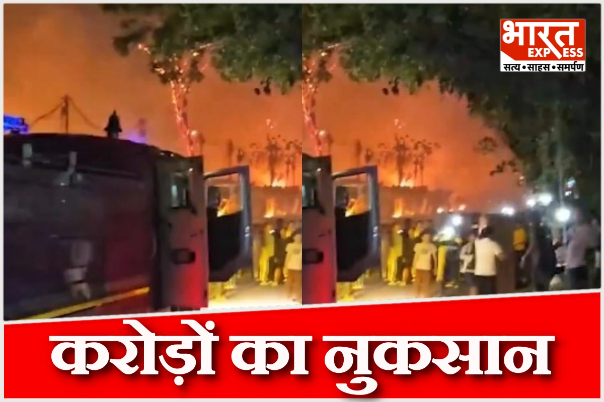 दिल्ली के शास्त्री पार्क फर्नीचर बाजार में भीषण आग, करोड़ों का नुकसान और जांच जारी