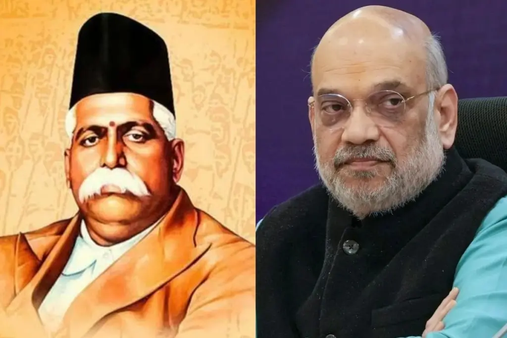 Amit Shah Pay Tribute To RSS Founder Dr Keshav Baliram Hedgewar