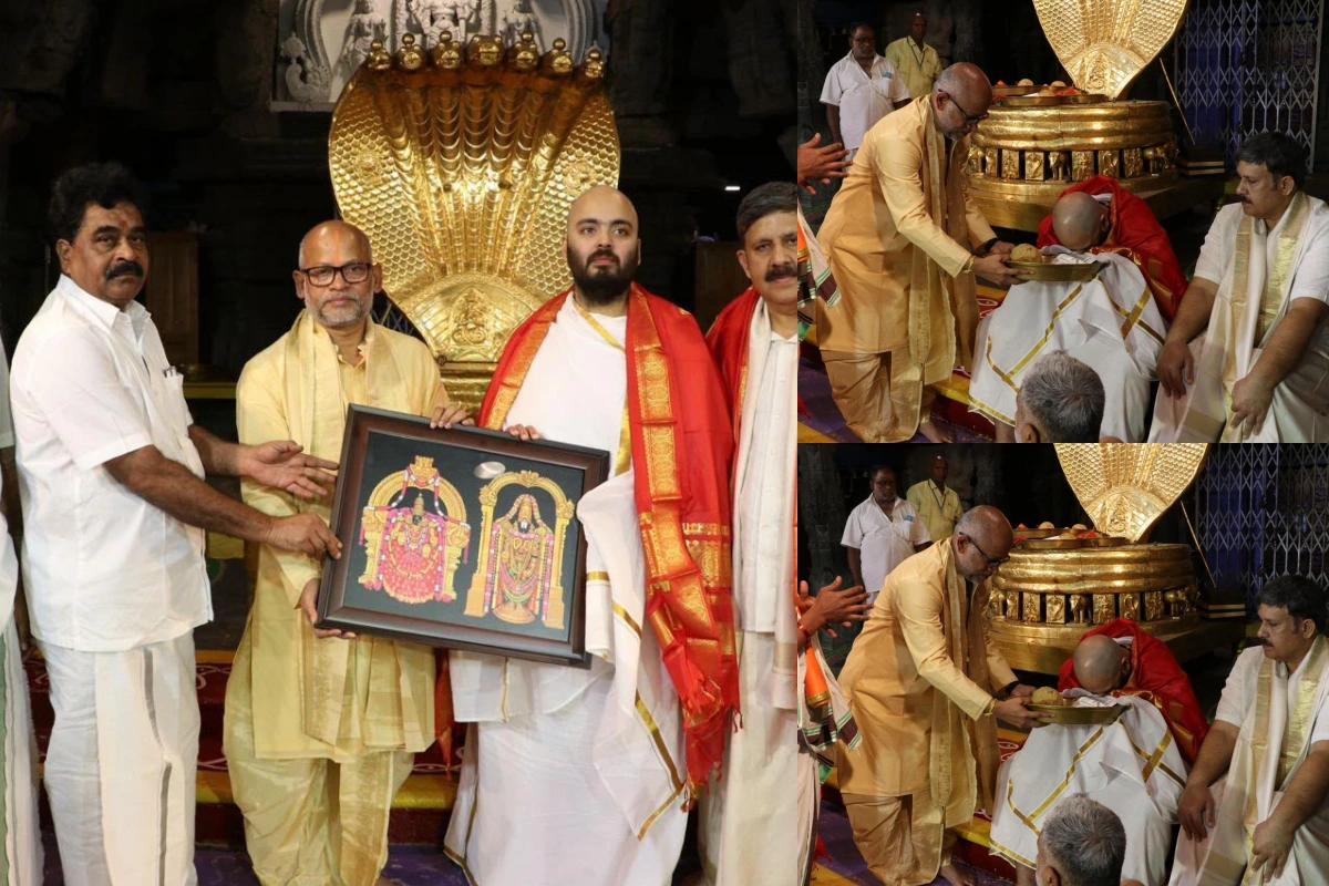अनंत अंबानी ने तिरुपति में किया केश दान, आस्था से जुड़ी परंपरा निभाई
