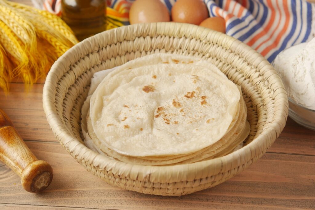 High fiber flour roti benefits