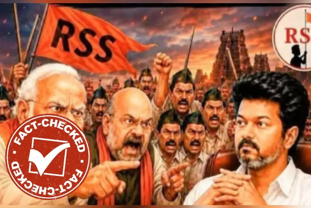 Fact Check Did Tamil Nadu CM Vijay Thalapathy Ban RSS