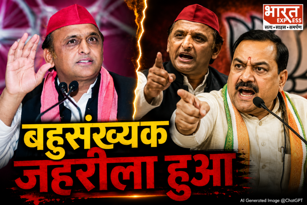 Javed Ali Anti Hindu Statement Moradabad Samajwadi Party BJP Uttar Pradesh Akhilesh Yadav