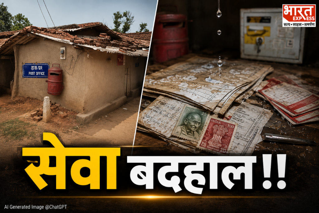 Jharkhand Hazaribagh Partanga Post Office Operating from Mud House Post Independence Digital India Reality