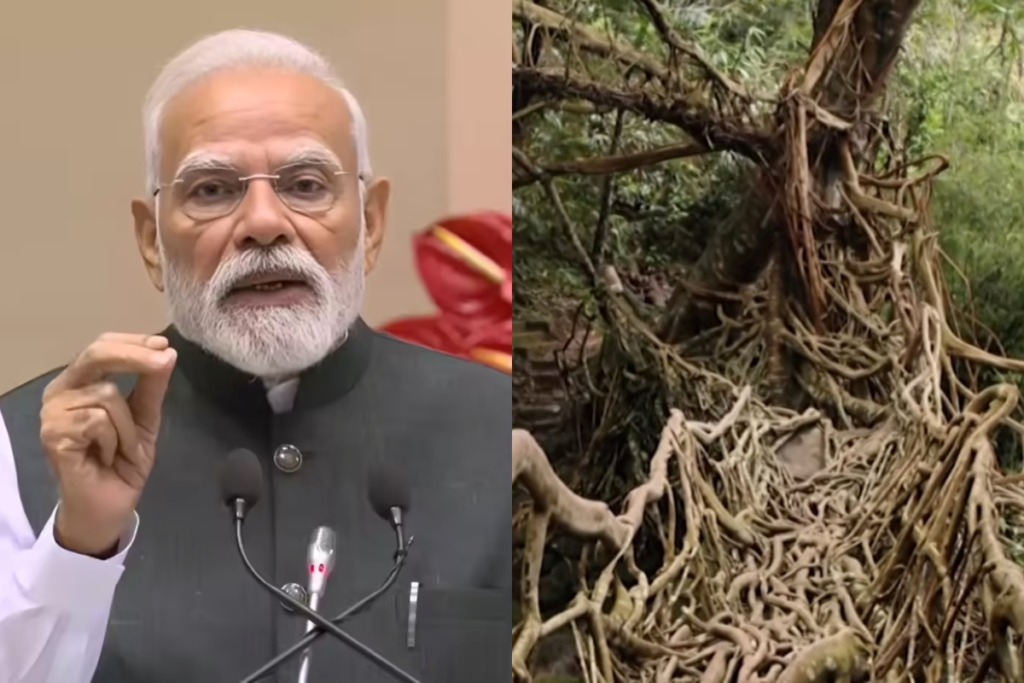 Mann Ki Baat PM Modi Praises Meghalaya Living Root Bridges UNESCO Bid