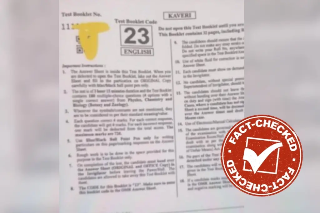 NEET UG 2026 Paper Leak Claim Viral On Social Media PIB Fact Check