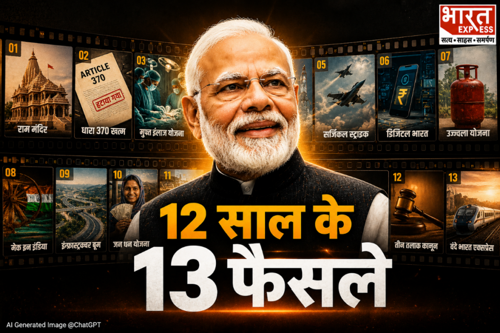 PM Modi Government 12 Years 13 Big Decisions List