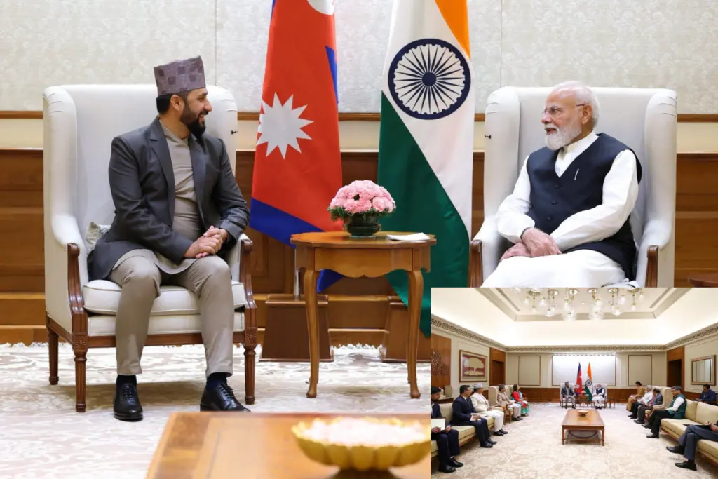 PM Modi Rabi Lamichhane Meeting