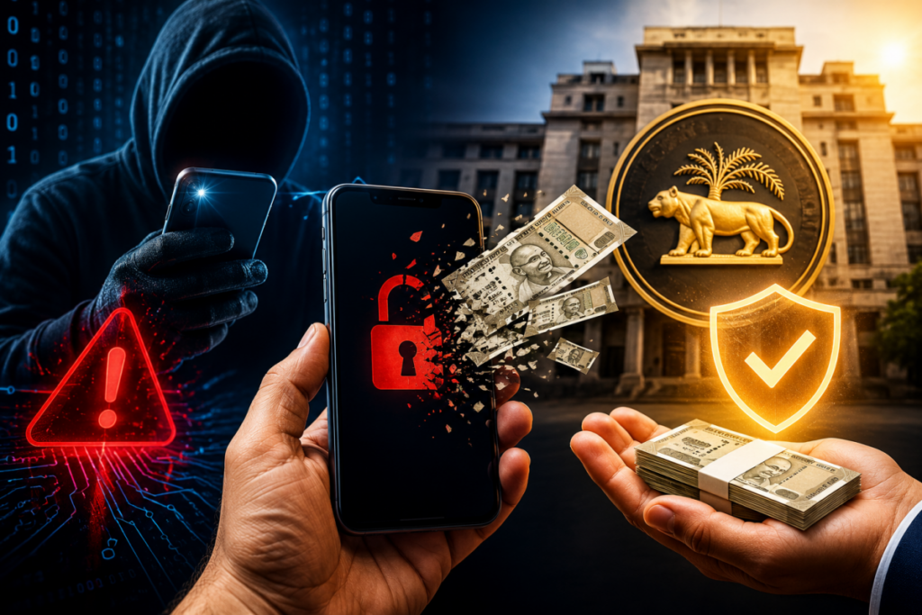 RBI New Rule Bank To Pay Compensation Up To 25000 On Online Fraud