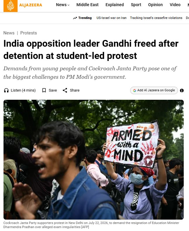 Delhi Protest Foreign Media