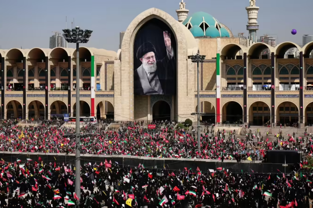 Ali Khamenei Funeral Protesters Demand Death of Trump and Netanyahu