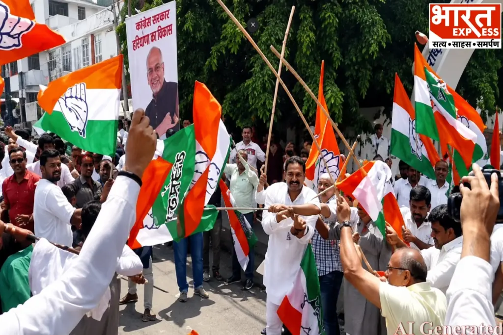 BJP Congress Patna Clash