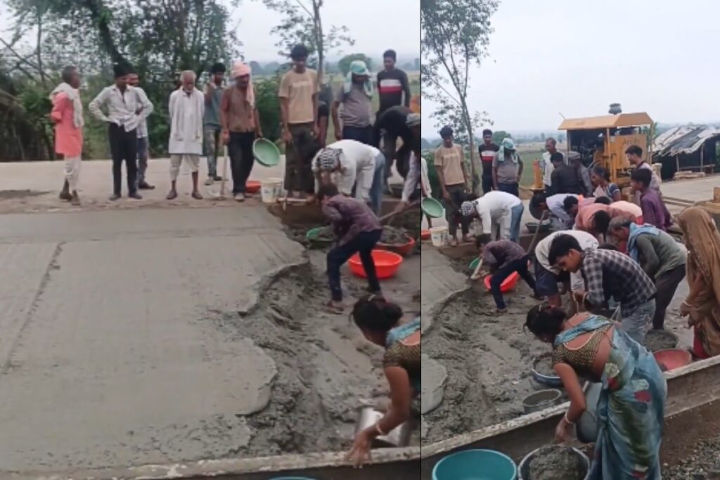 Viral road cement video