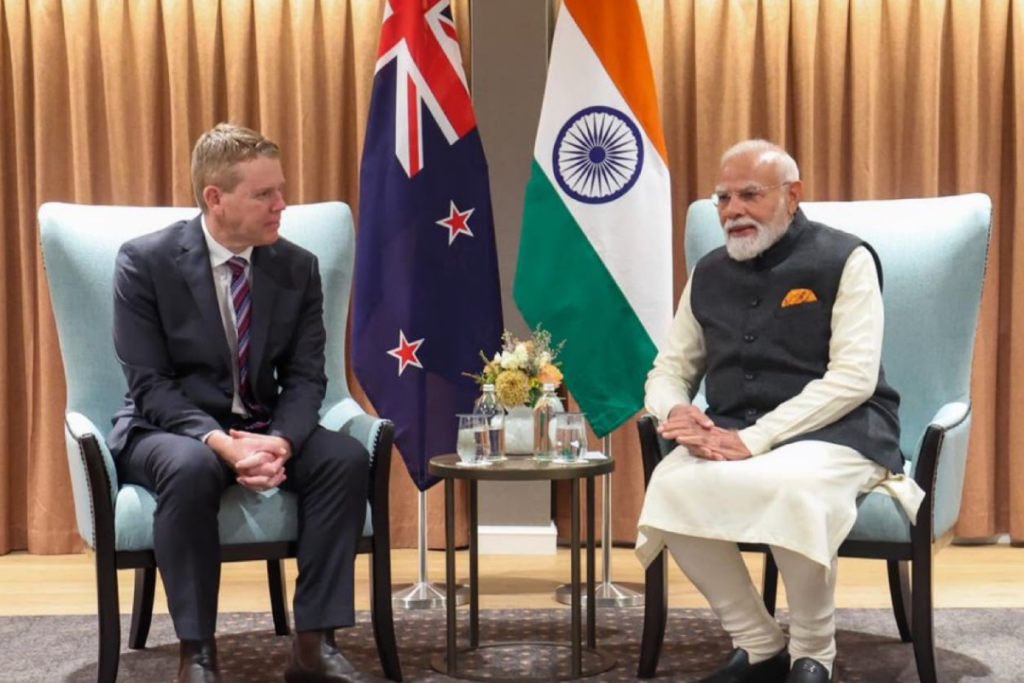 PM Modi Meets New Zealand Opposition Leader Chris Hipkins