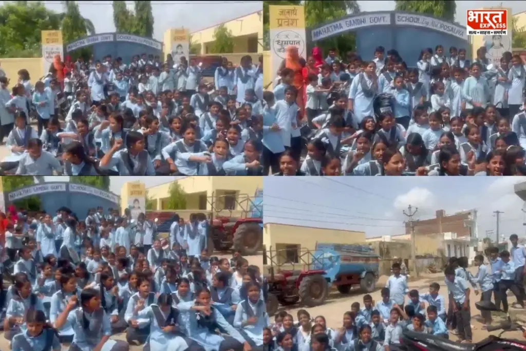Rajasthan children protest