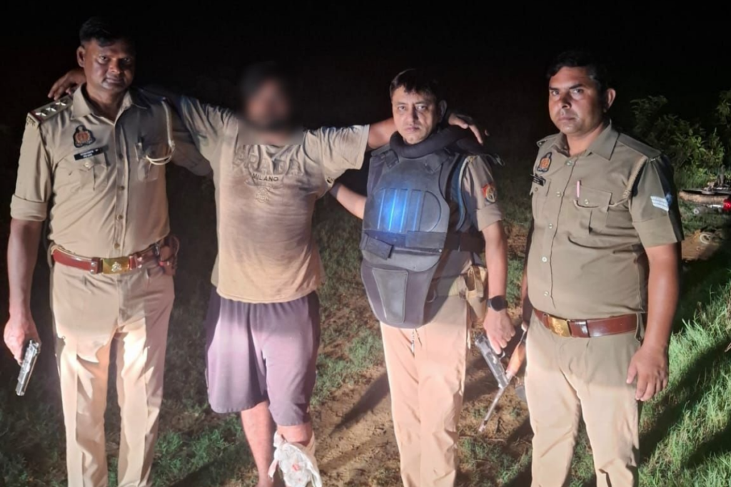 Rampur Police Arrests Cow Slaughter Accused Post Encounter