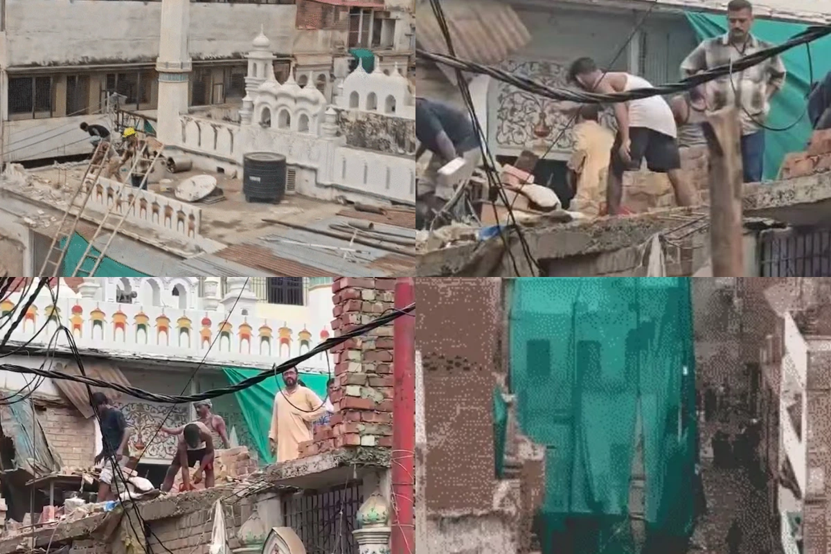 वाराणसी में 11 घंटे चला बुलडोजर, दालमंडी की 5 मस्जिदों के 60% हिस्से गिरे, दायरे में लंगड़े हाफिज मस्जिद
