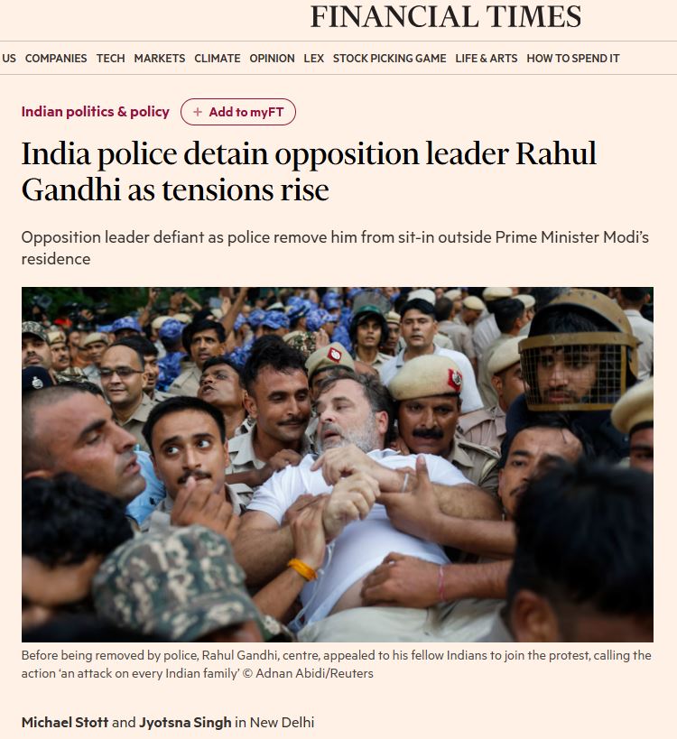 Delhi Protest Foreign Media