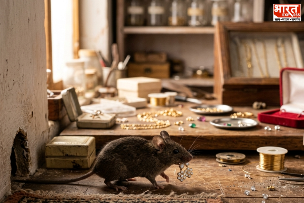 rat steals jewellery