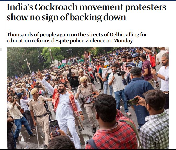 Delhi Protest Foreign Media