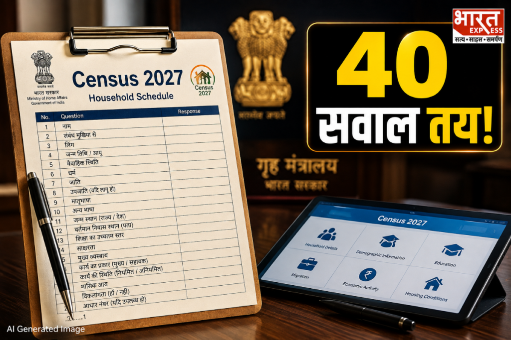 Census 2027 40 Questions List