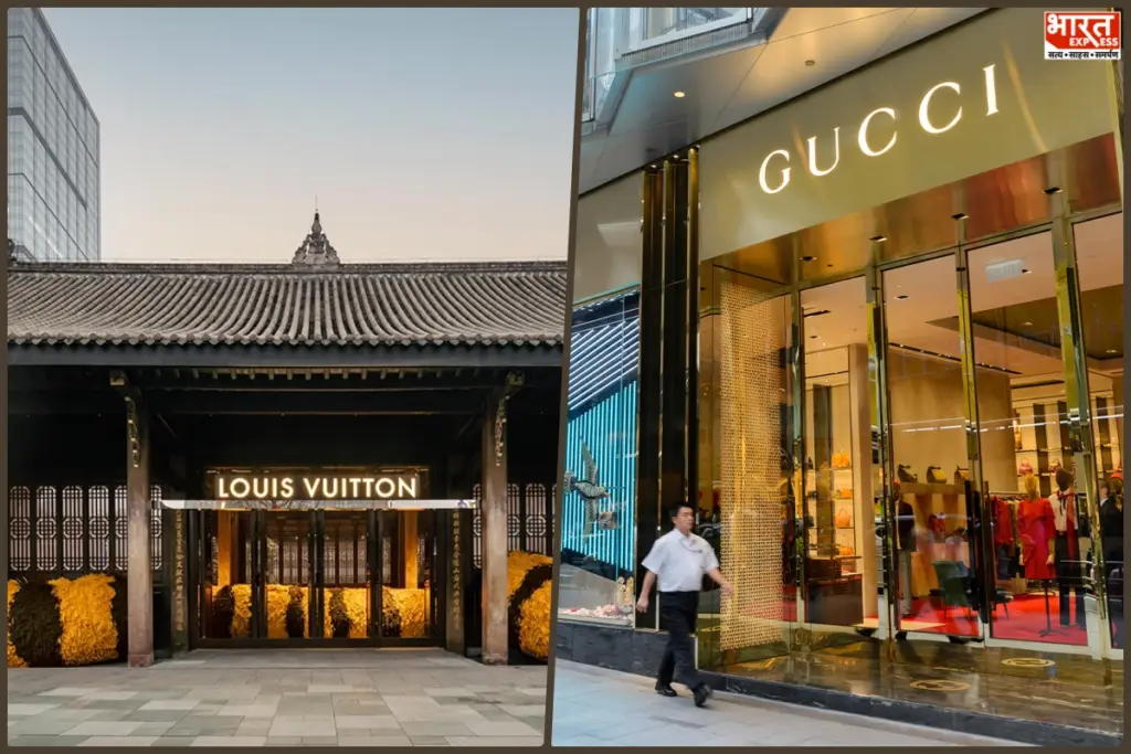 Louis Vuitton Gucci sales drop China