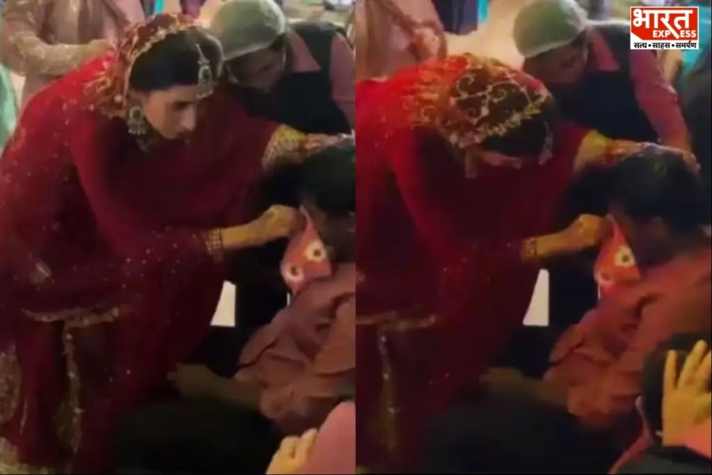 केरल में शादी की रस्मों के दौरान बीमार पड़ीं दो कैटरिंग महिलाओं की मदद के लिए दुल्हन के जोड़े में ही पहुंचीं डॉ. शिरीन सुबैर.