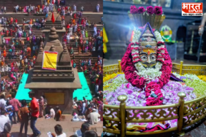 Grishneshwar Temple: घृष्णेश्वर ज्योतिर्लिंग में सावन के पहले सोमवार पर आस्था का अद्भुत नजारा देखने को मिला. शिवभक्तों ने भगवान भोलेनाथ के दर्शन कर परिवार की सुख-शांति की प्रार्थना की. 