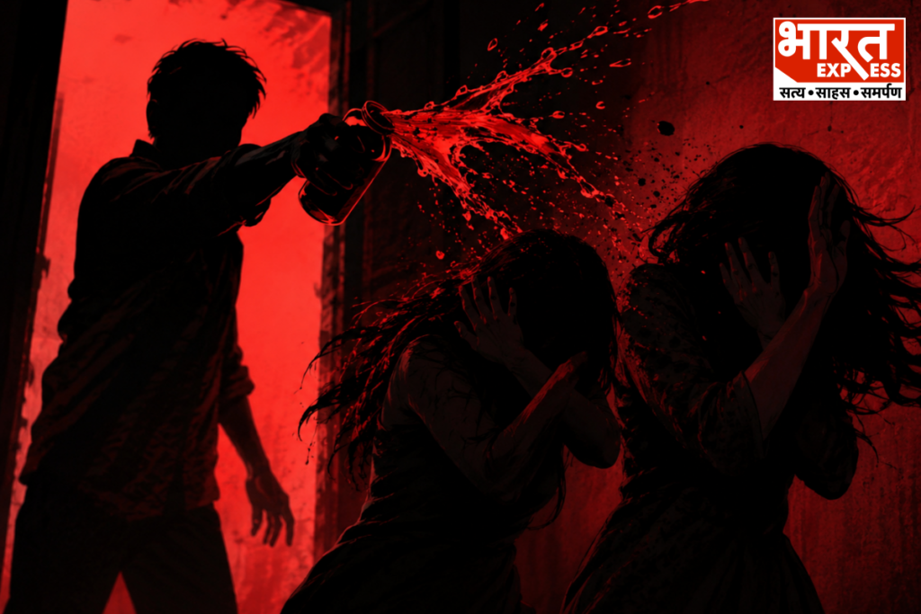 Hapur Crime Man Throws Corrosive Liquid On Ex Fiancee And Sister In Simbhawali Bharat Express