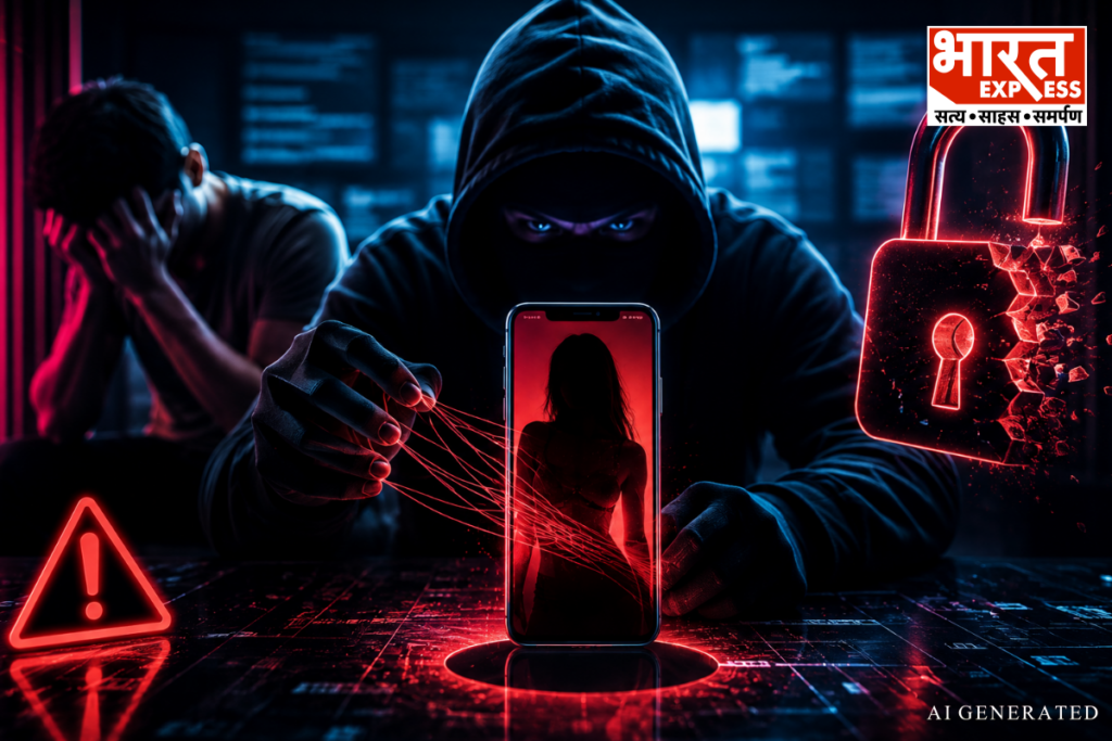 Home Ministry Cyber Advisory Fake Porn Apps Emptying Bank Accounts Bharat Express