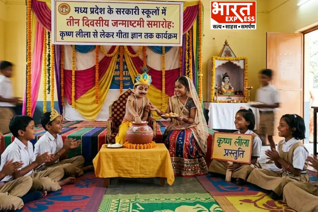 MP School Janmashtami Celebration bharat express