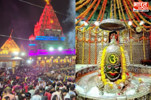 Mahakaleshwar Jyotirlinga: महाकाल के दरबार में पहले सावन सोमवार पर आस्था का जनसैलाब उमड़ पड़ा. भस्म आरती और विशेष पूजन के लिए हजारों श्रद्धालु पहुंचे. 