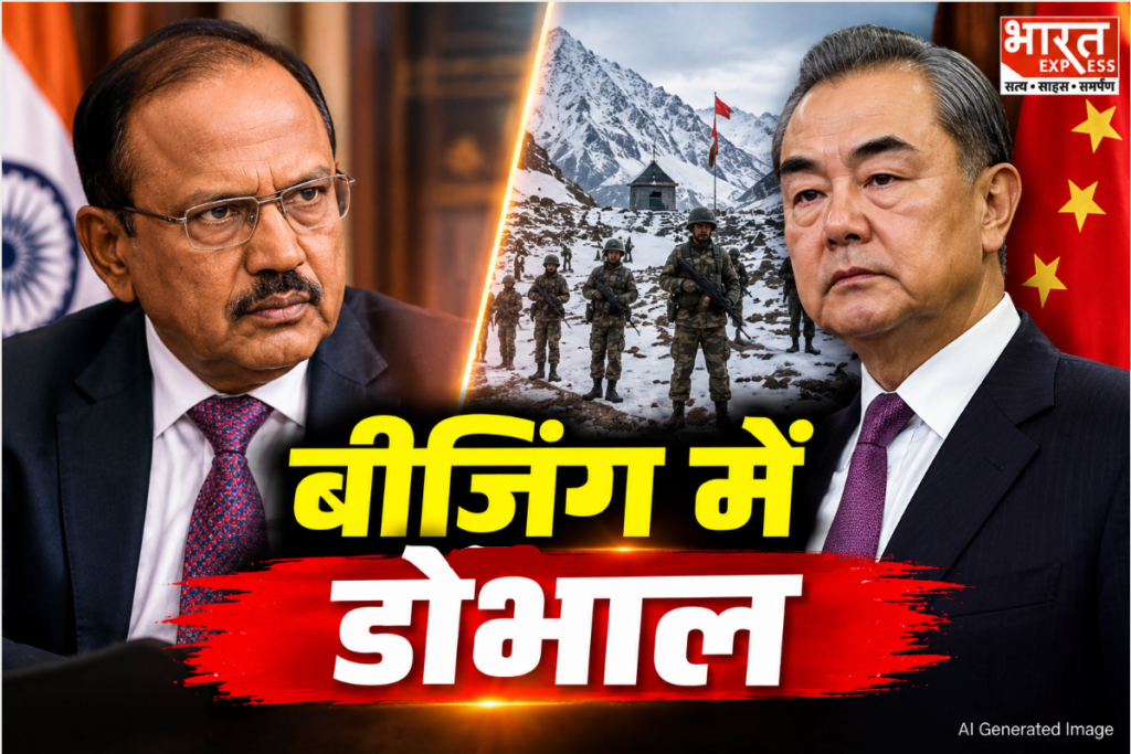 National Security Advisor Ajit Doval and Chinese Foreign Minister Wang Yi meeting for the 25th round of Special Representatives talks on the India-China border issue in Beijing