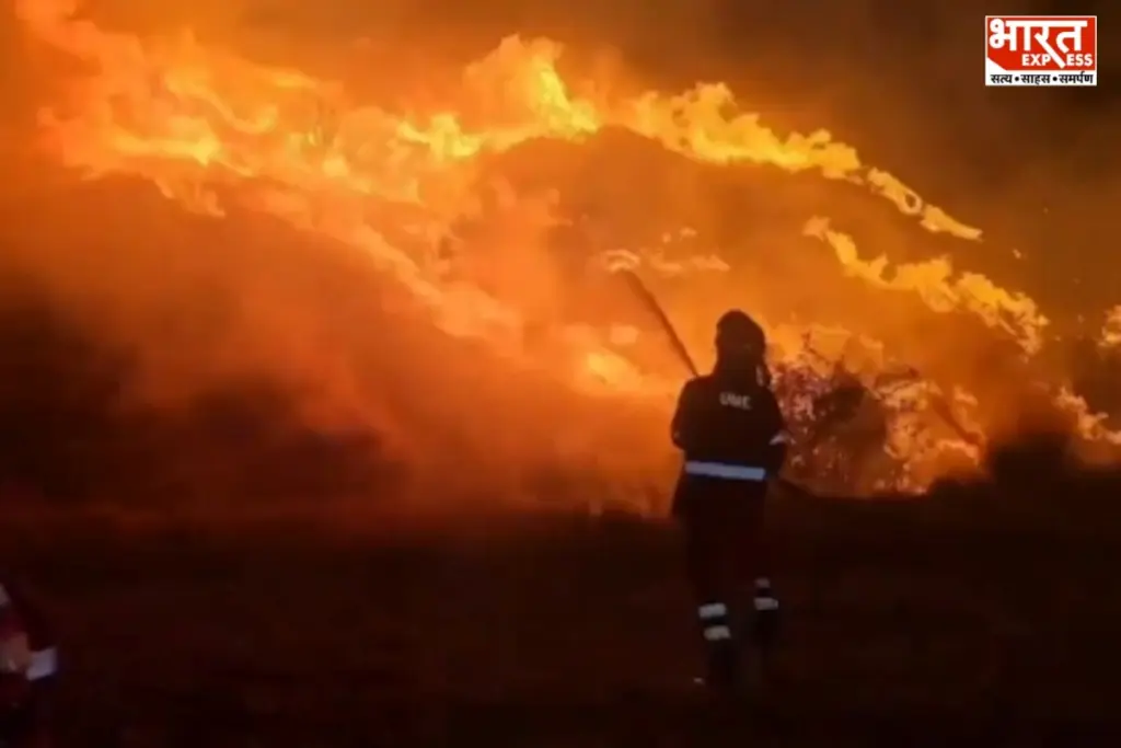 Northeastern spain wildfire